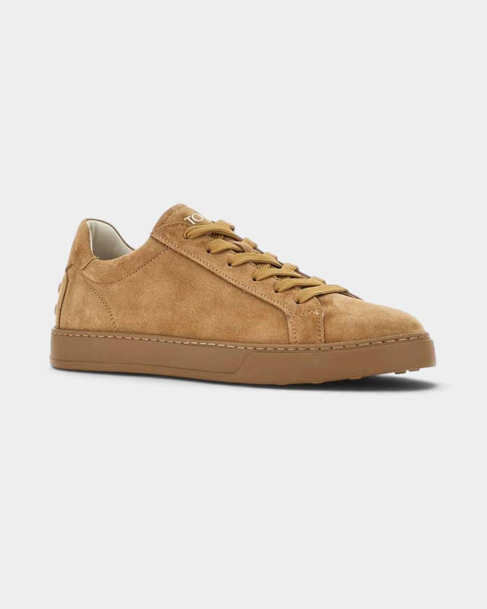 NEW TOD'S men's 04l tonal suede sneaker in tan